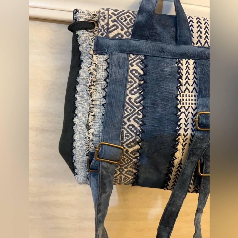 Demdaco Your Journey
Indigo Blue Patchwork
Backpack. - Picture 4 of 16